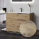 OIKOS Meuble vasque chêne doré 100 cm