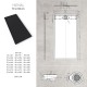 HIEMAL noir 70 x 150