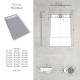 HIEMAL inox gris 70 x 120