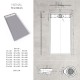 HIEMAL inox gris 70 x 150
