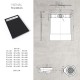 HIEMAL inox noir 70 x 100