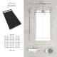 HIEMAL inox noir 80 x 160