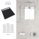 HIEMAL inox noir 90 x 100