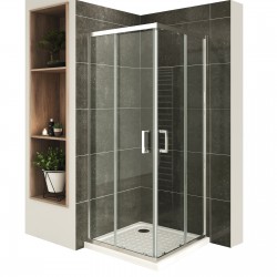 LANA+ porte douche coulissante 180 cm transparente