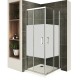 LANA+ porte douche centre-opaque