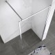 Lucia paroi douche fixe chromé verre anticalcaire