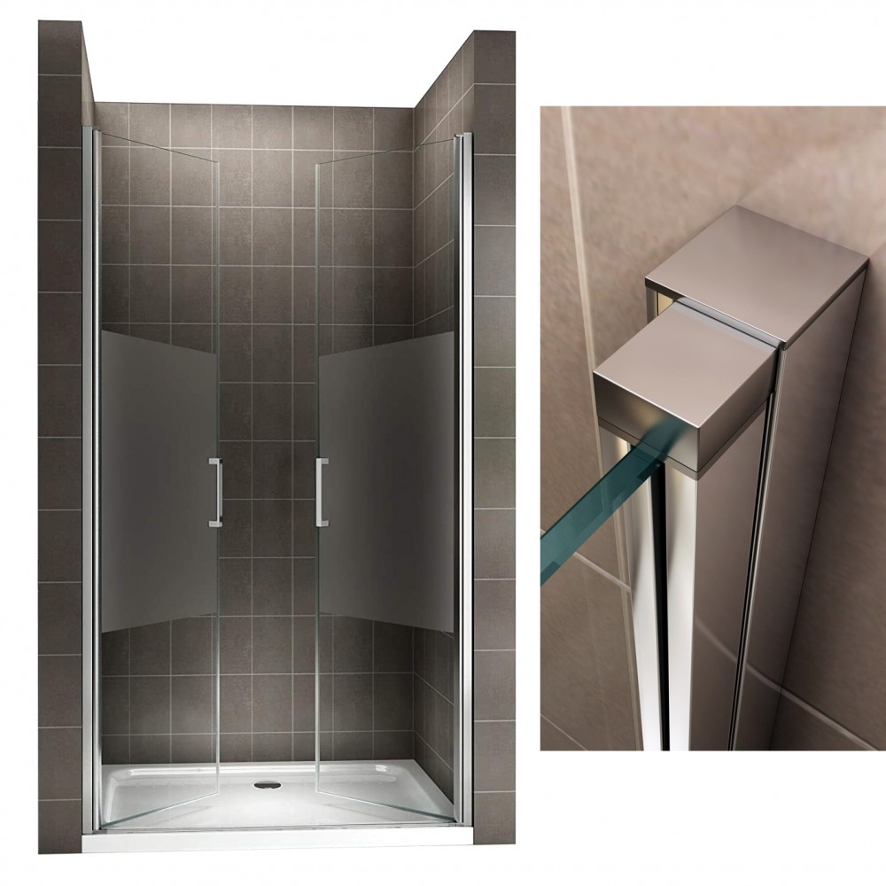 Porte De Douche Battante 75cm En 6mm Verre Trempé, Paroi Allongée 30cm -  105x197cm à Prix Carrefour