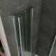SOFIA Cabine de douche H 190 cm 4 parois rabattables avec verre 6 mm anticalcaire