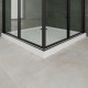 SOFIA-BLACK Cabine de douche noire avec 4 parois battantes ouverture intérieur et extérieure