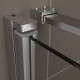 HELENA Cabine de douche en angle 1 porte pivotante + 1 paroi latérale fixe