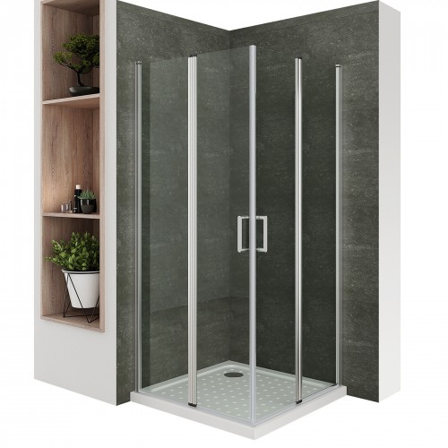 SOFIA Cabine de douche H190 cm portes pliantes pivotantes
