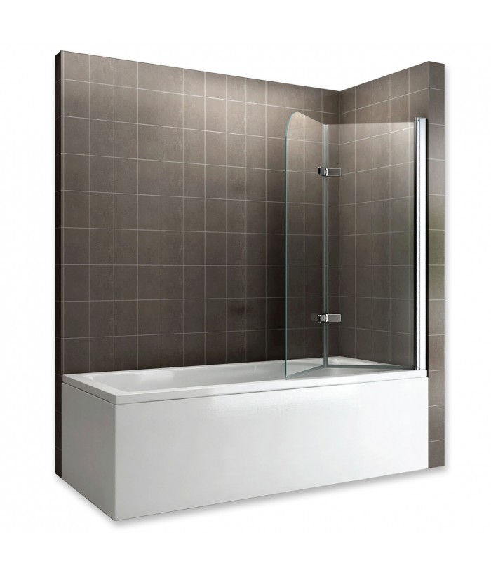 BALY Pare-baignoire rabattable en verre 6 mm