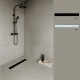 DUKA Caniveau pour douche à italienne noir