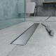 caniveau de douche inox avec siphon anti-odeur et filtre