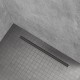 SAMY Drain de douche noir avec siphon rotatif