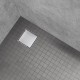 CARA Caniveau de douche carré à encastrer en acier inoxydable
