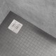 FIZEO caniveau de douche carréen inox motif strié