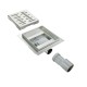 FIZEO Caniveau carré pour douche italienne, en inox