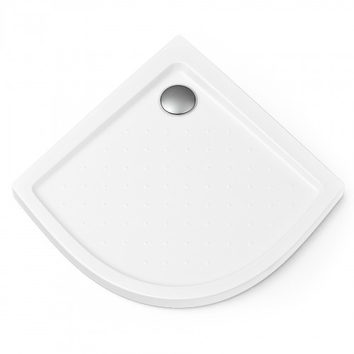 DELIA Receveur de douche 1/4 de cercle en acrylique blanc