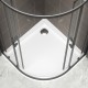 DELIA Receveur de douche 1/4 de cercle pour cabine de douche en angle