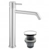 CIRICULUS XL Robinet bec haut + bonde chrome brillant