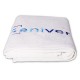 Serviette de bain blanche logo Saniverre