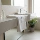 Serviette de bain blanche coton haute densité