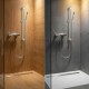 Barre de douche chrome, idéal pour tous types d'ambiances
