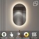 CLUB Miroir LED ovale 50x80cm