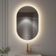 CLUB Miroir LED ovale 60x90cm