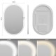 CLUB Miroir LED ovale 60x90cm