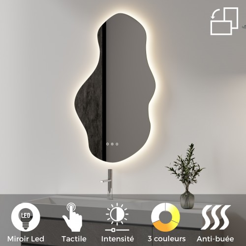 ONDA Miroir LED 60x100cm