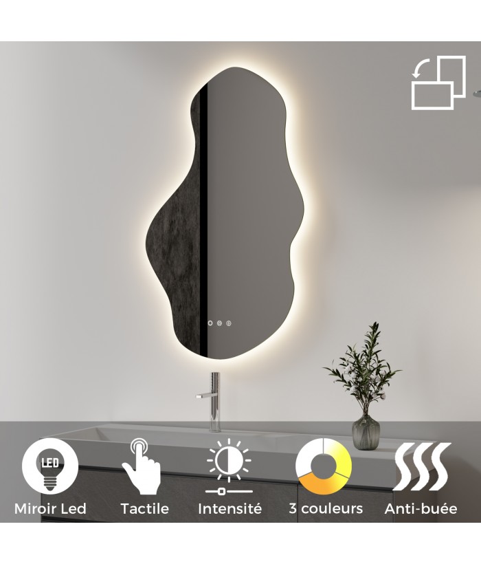 ONDA Miroir LED 60x100cm