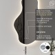 ONDA Miroir LED 60x100cm