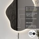 ONDA Miroir LED 80x120cm
