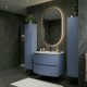 ARMONIA meuble vasque 70 cm bleu mer + 2 colonnes