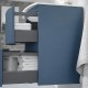 ARMONIA Meuble vasque L. 105 cm bleu-mer extension à gauche
