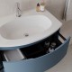 ARMONIA Meuble vasque L. 105 cm bleu-mer extension à gauche