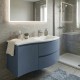 ARMONIA Meuble vasque L. 105 cm bleu-mer extension à gauche