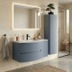 ARMONIA Meuble vasque 105 cm bleu-mer extension à droite + 1 colonne