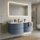 ARMONIA meuble double vasque 140 cm Bleu-Mer