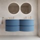 ARMONIA meuble double vasque 140 cm Bleu-Mer