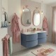 ARMONIA meuble double vasque 140 cm Bleu-Mer