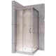 porte douche coulissante verre transparent