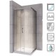 cabine douche coulissante verre transparent