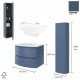 Dimensions meuble vasque 70 cm bleu mer + 1 colonne