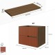 Meubles de 60 cm de large en 2 exemplaires + plateau