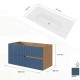 Meuble largeur 100 cm + vasque