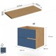 Meuble 60 cm en 2 exemplaires + plateau