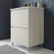 LISBONA meuble vasque 2 tiroirs Chêne blanchi 60 cm